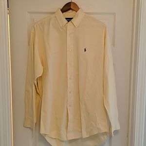 RALPH LAUREN DRESS SHIRT/GOLF MEDIUM